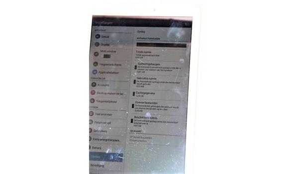 tablet pc SAMSUNG Galaxy Tab E, cap 8Gb, zonder lader, met gebruikssporen, werking niet gekend, paswoord niet gekend